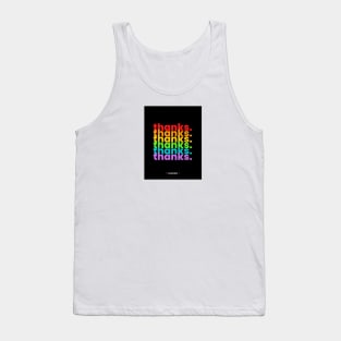 Lgbtq+ Thanks Love And Peace Tank Top